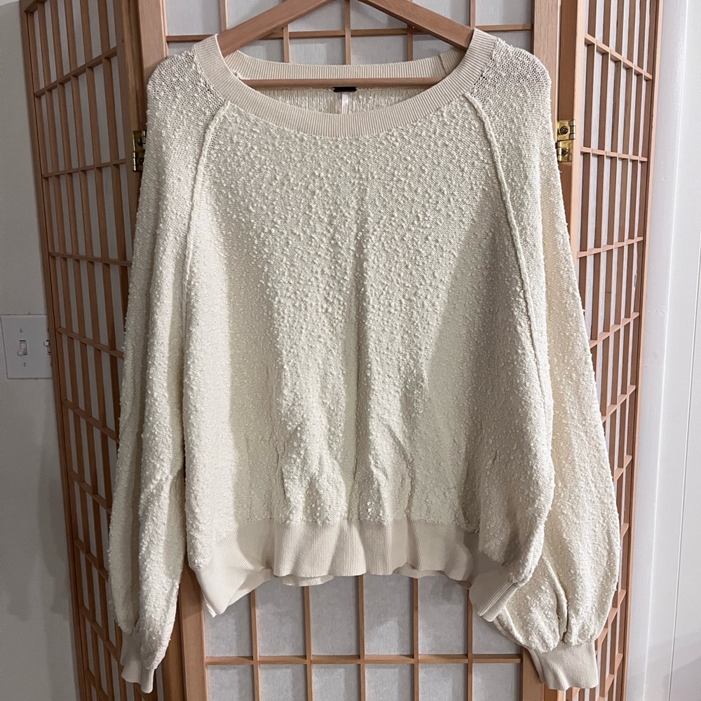 Free People Bubble Sleeve Sweater
